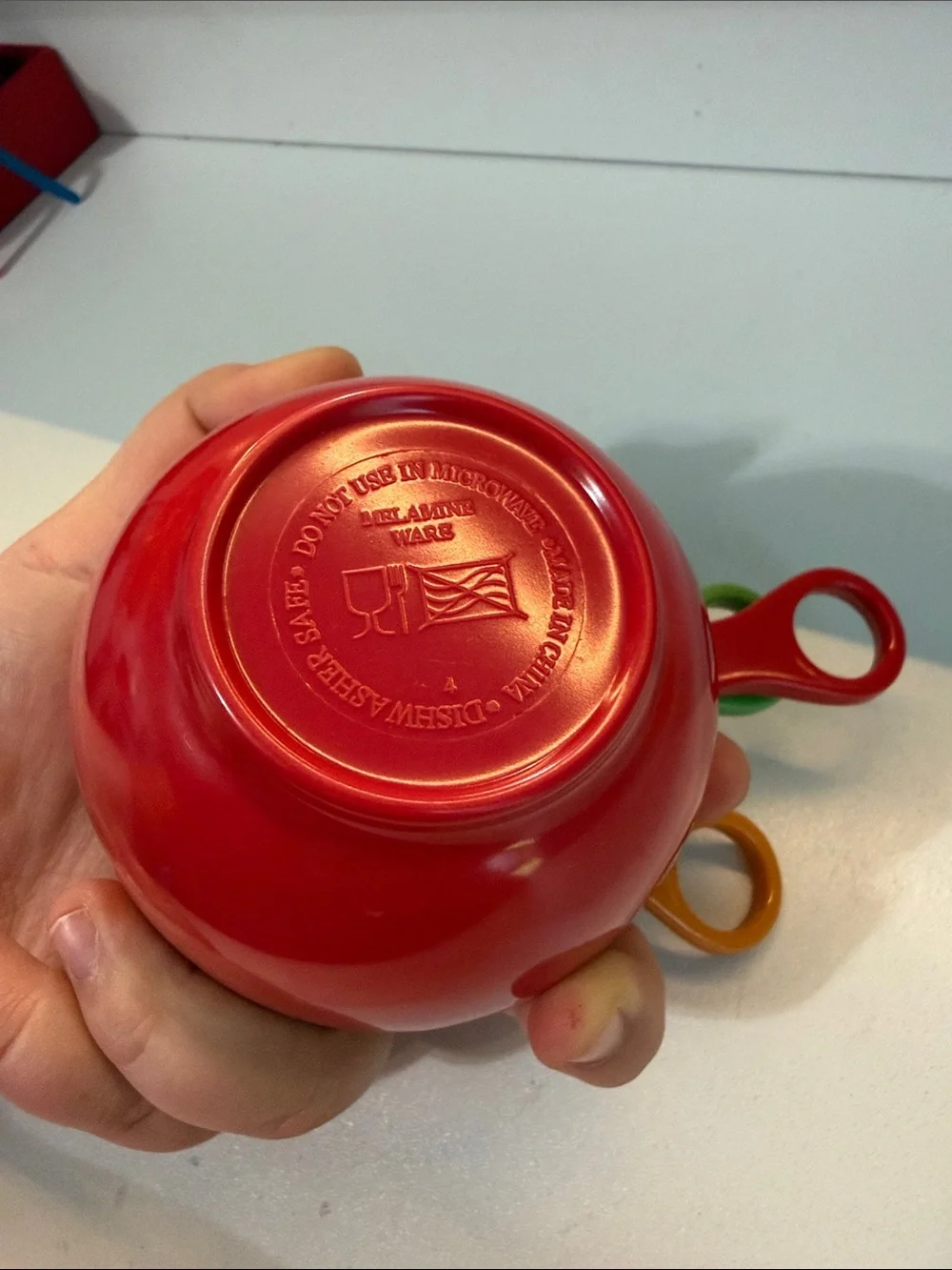 Colorful Nested Measuring Cups Set - Red, Green, Orange